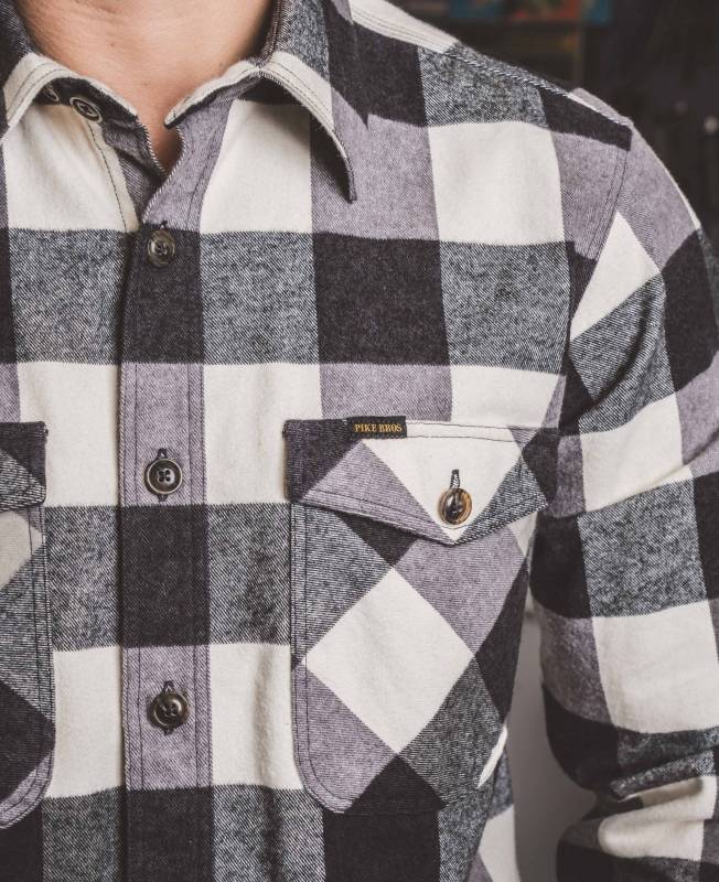 Pike Brothers 1943 CPO Shirt Buffalo White Flannel