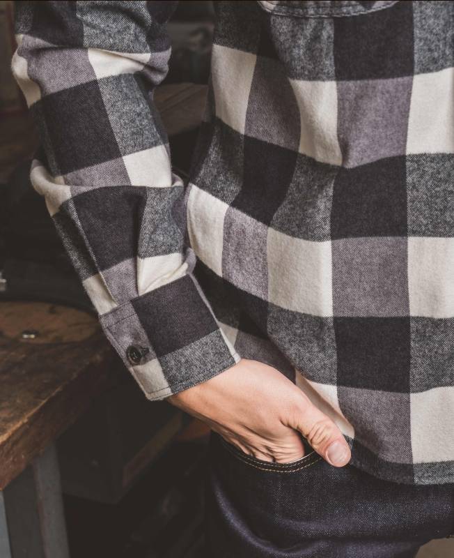 Pike Brothers 1943 CPO Shirt Buffalo White Flannel