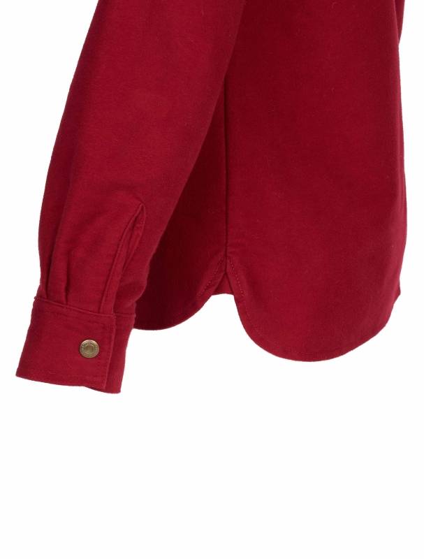 Pike Brothers 1943 CPO Shirt Moleskin Dark Red