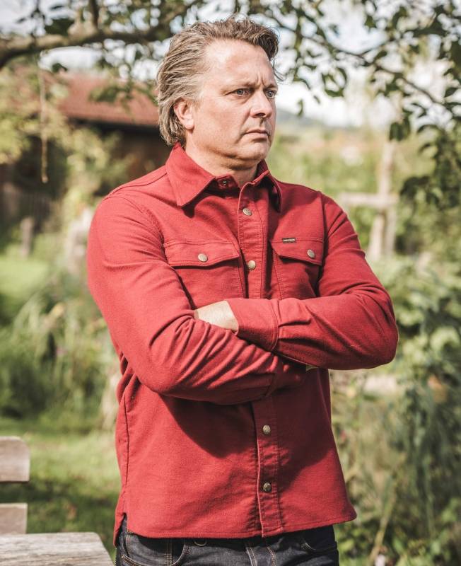 Pike Brothers 1943 CPO Shirt Moleskin Dark Red