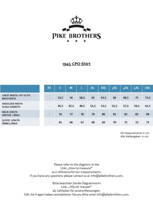 Pike Brothers 1943 CPO Shirt Riders Room Edition