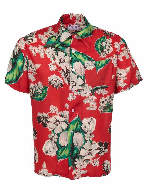 Pike Brothers 1947 Albert Shirt Pulemoku red