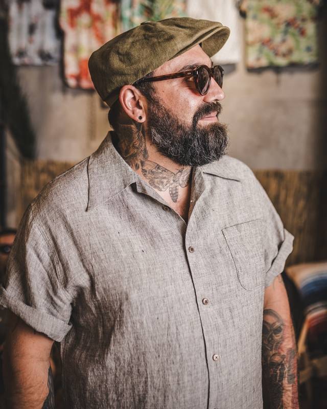 Pike Brothers 1947 Albert Shirt Sherkin Grey