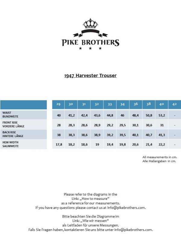 Pike Brothers 1947 Harvester Trousers Chicago Sand