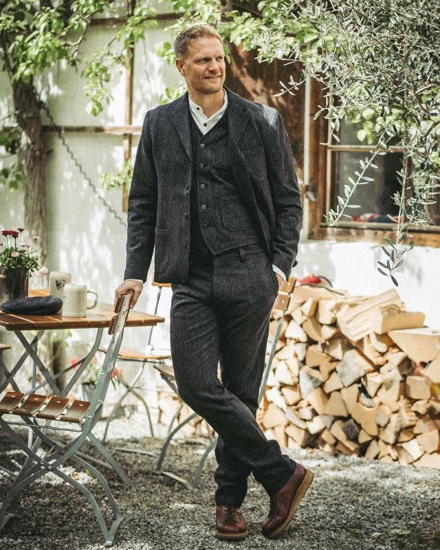 Pike Brothers 1947 Harvester Trousers Glasgow Grey