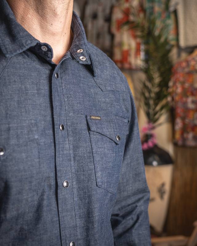 Pike Brothers 1952 Rider Shirt Japanese 9oz Indigo