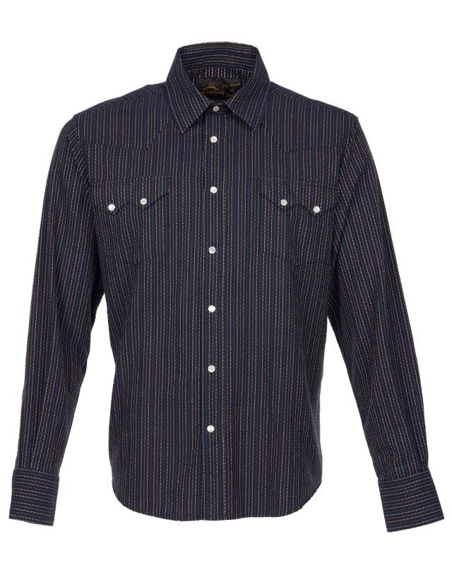 Pike Brothers 1963 Saw Tooth Shirt Navajo Blue