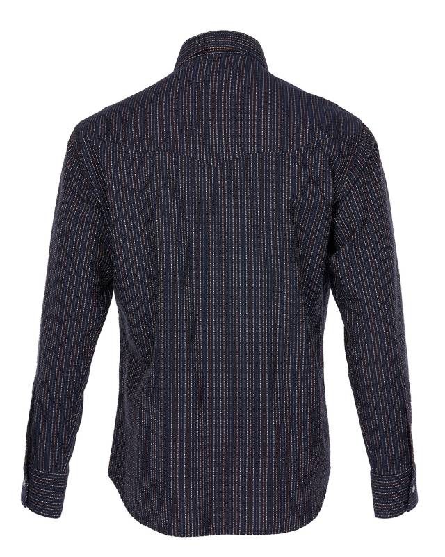 Pike Brothers 1963 Saw Tooth Shirt Navajo Blue