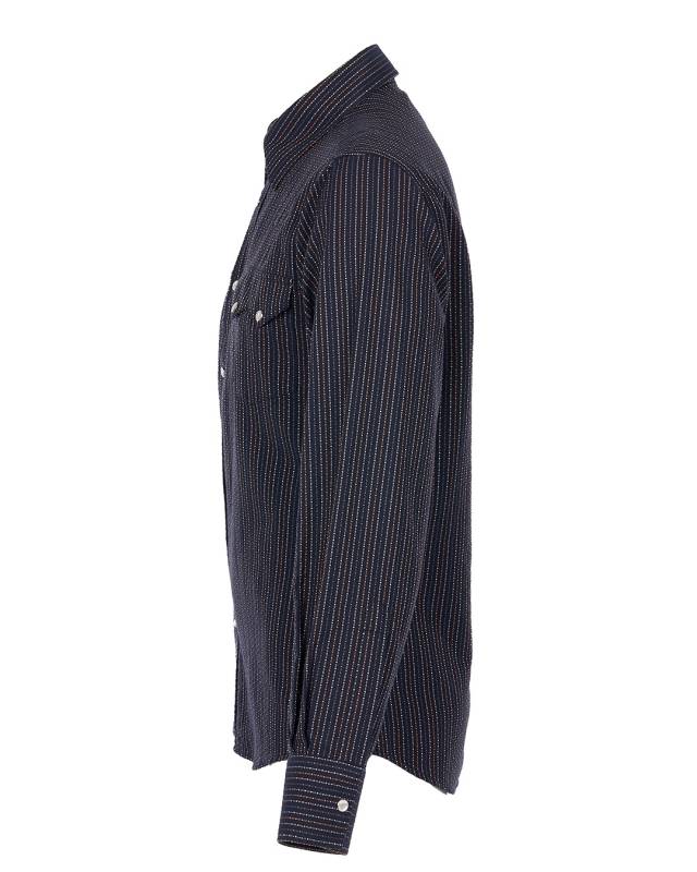 Pike Brothers 1963 Saw Tooth Shirt Navajo Blue