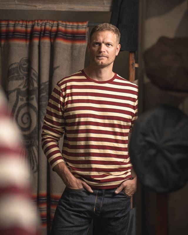 Pike Brothers 1964 Long Sleeve La Mesa Red