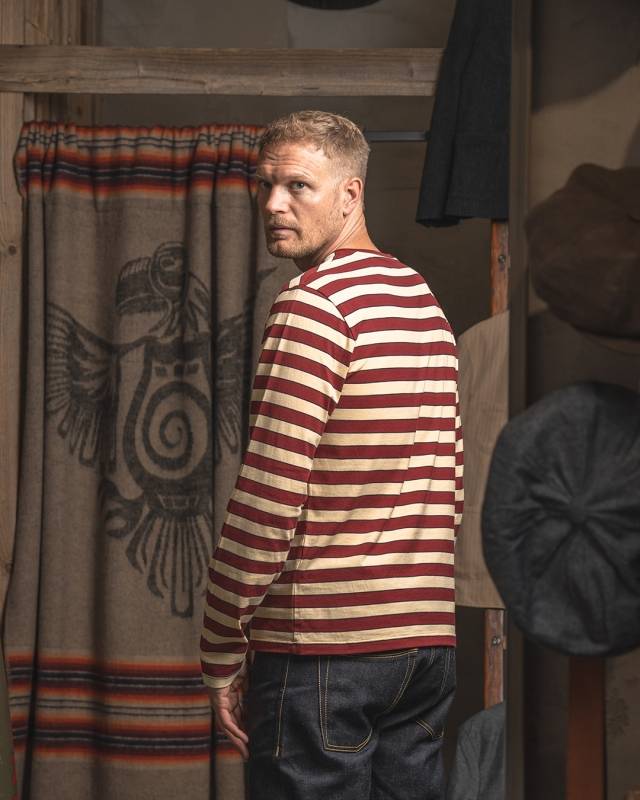 Pike Brothers 1964 Long Sleeve La Mesa Red