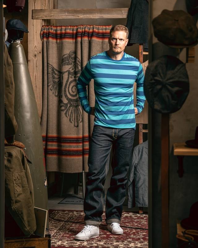 Pike Brothers 1964 Long Sleeve Morro Blue