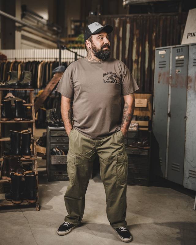 Pike Brothers 1969 Sports Tee Enduro Grey