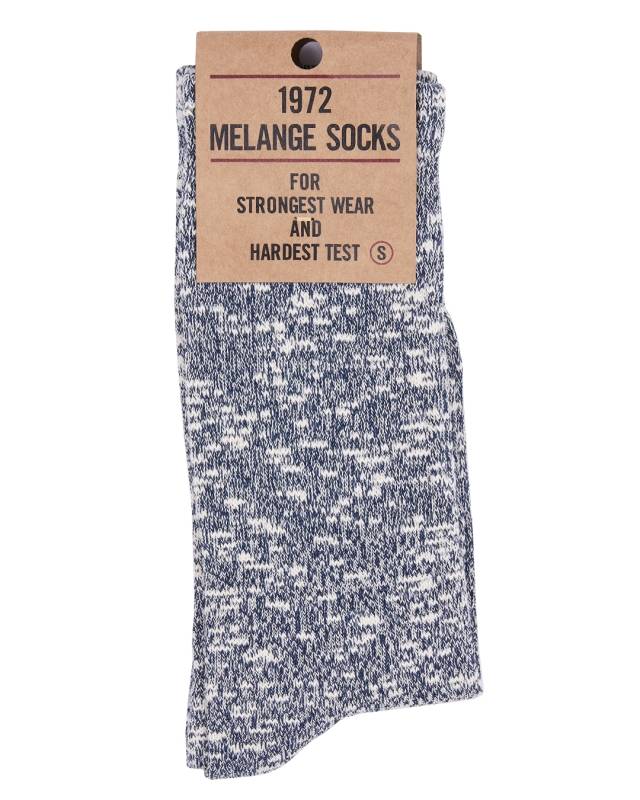 Pike Brothers 1972 Melange Socks blue