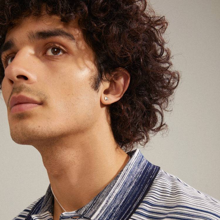 Pilgrim AFRODITTE Recycelte Herz-Ohrringe 2-in-1-Set, Versilbert