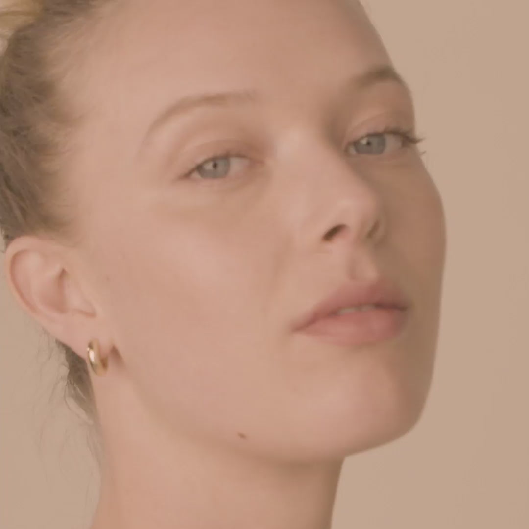 Pilgrim AICA Recycelte, Chunky Huggie-Creolen, Vergoldet