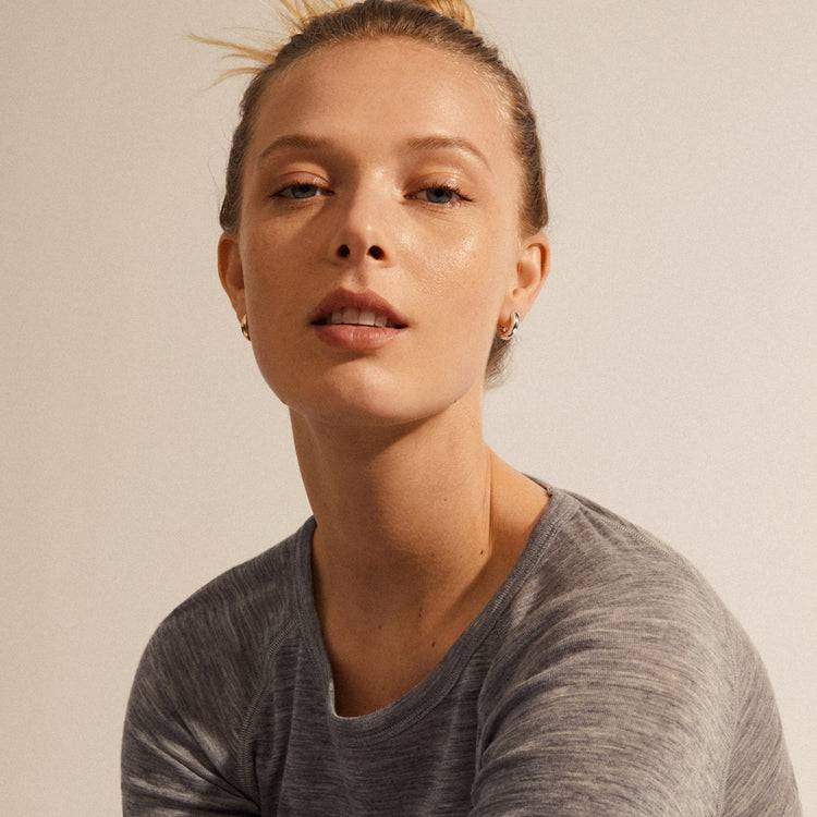 Pilgrim AICA Recycelte, Chunky Huggie-Creolen, Versilbert