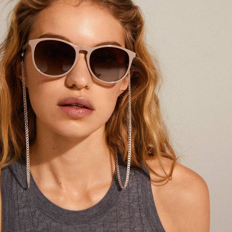 Pilgrim AJA Panzerkette Für Sonnenbrille Versilbert