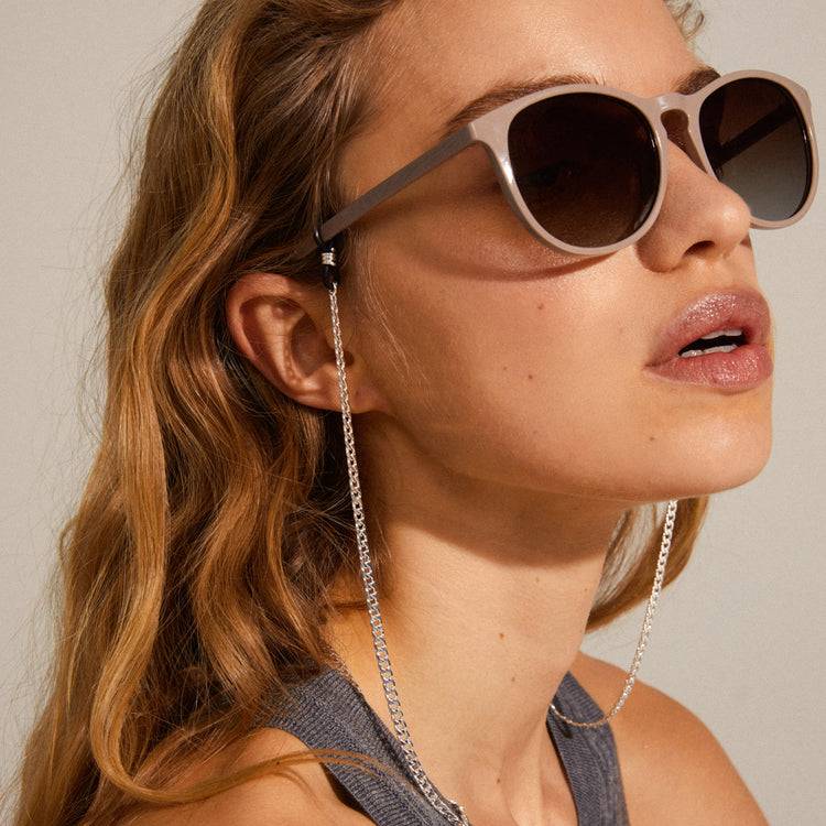 Pilgrim AJA Panzerkette Für Sonnenbrille Versilbert