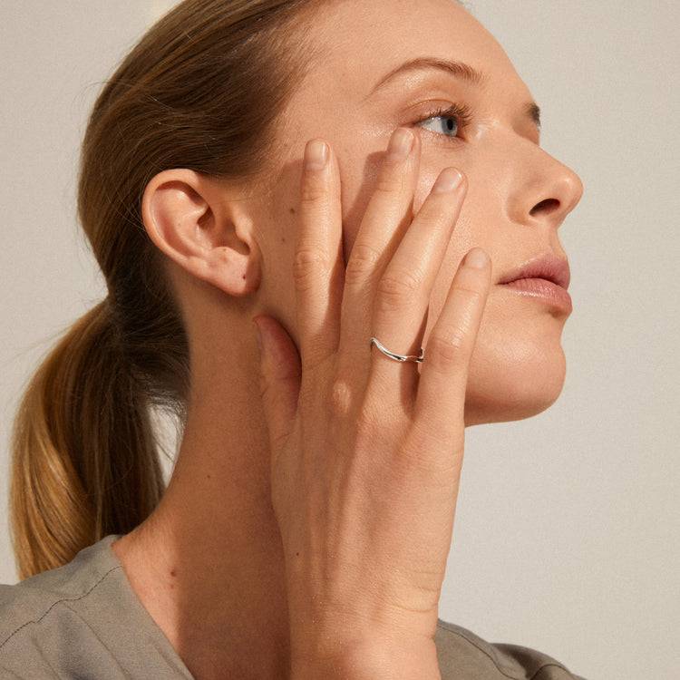 Pilgrim ALBERTE Organisch Geformter Ring, Versilbert