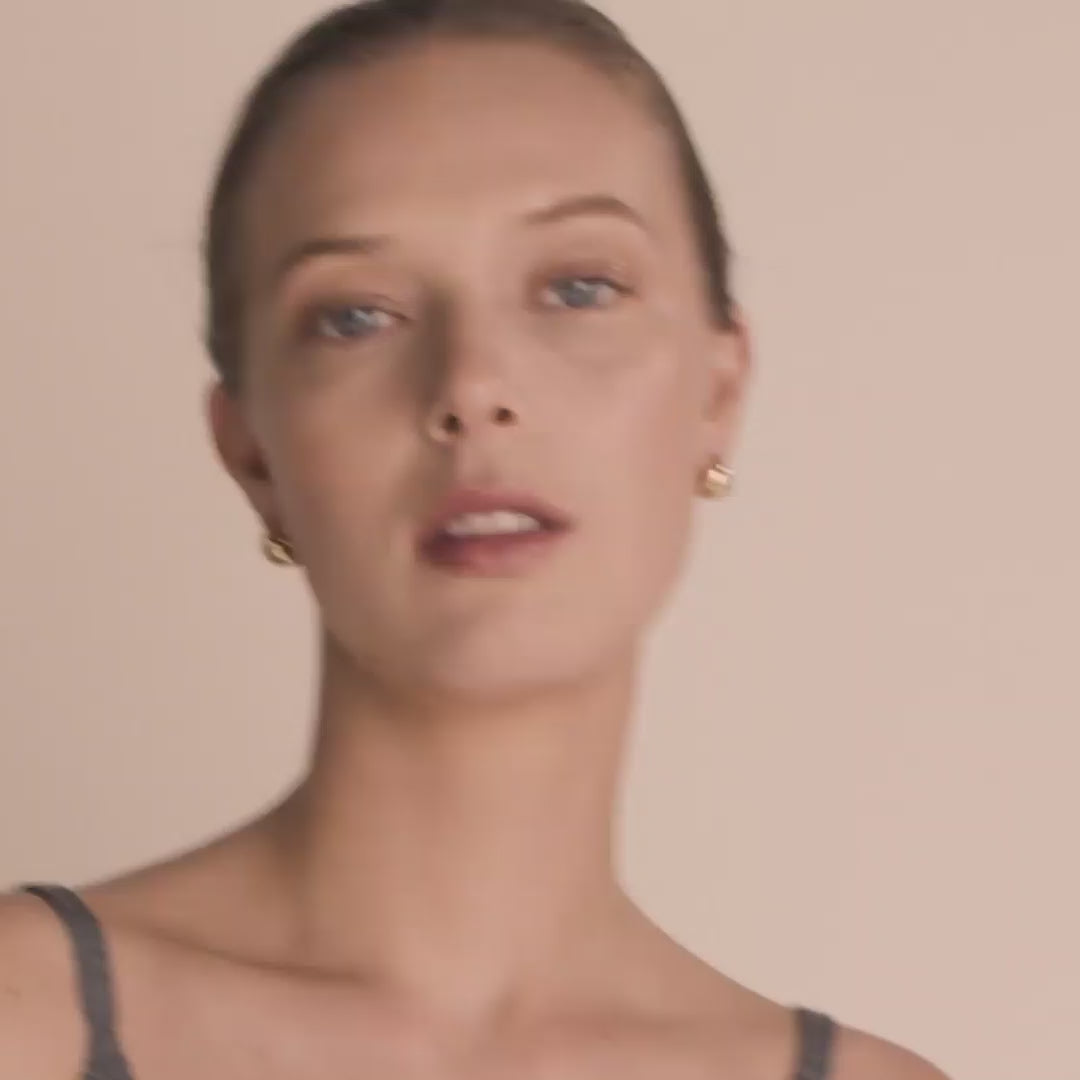 Pilgrim ALEXANE Recycelte Chunky Mini-Hoop-Ohrringe, Vergoldet