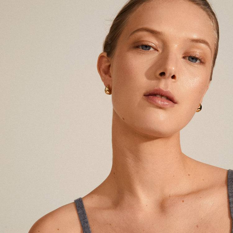 Pilgrim ALEXANE Recycelte Chunky Mini-Hoop-Ohrringe, Vergoldet