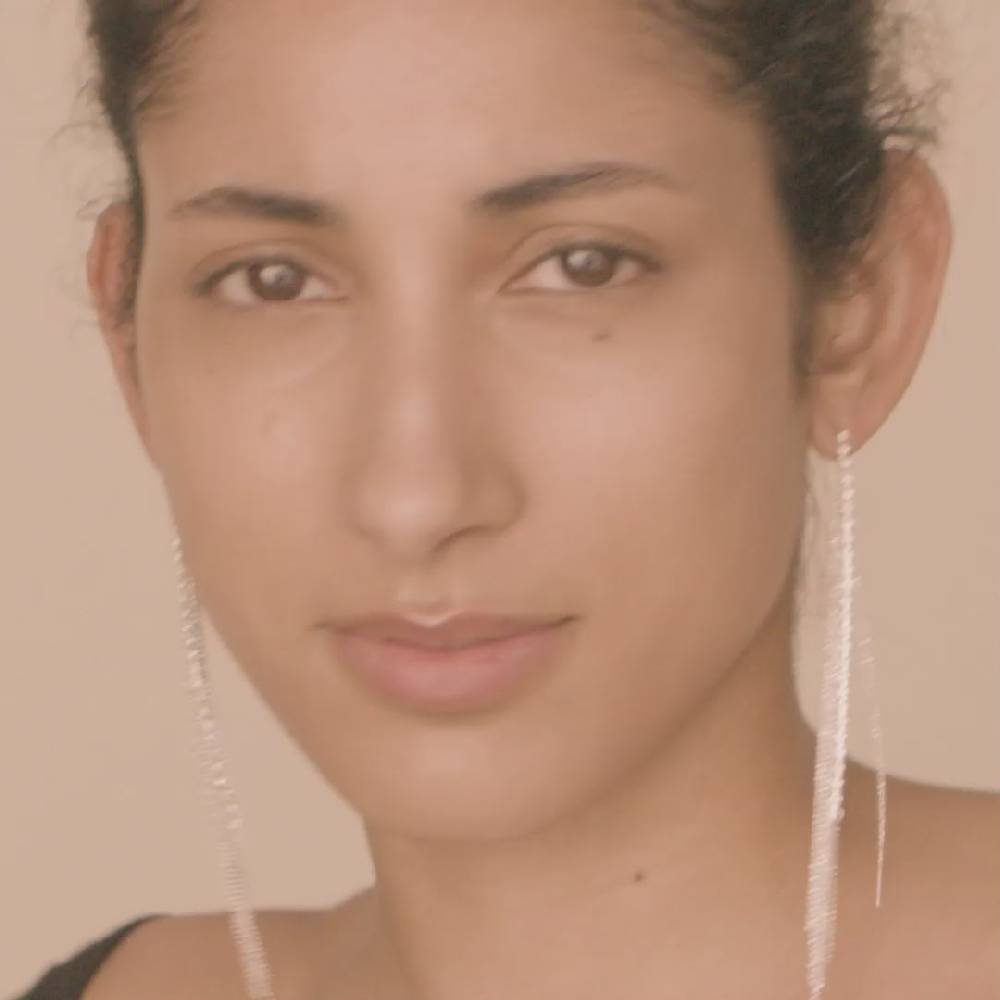 Pilgrim ANE Kristall-Wasserfall-Ohrringe, Versilbert