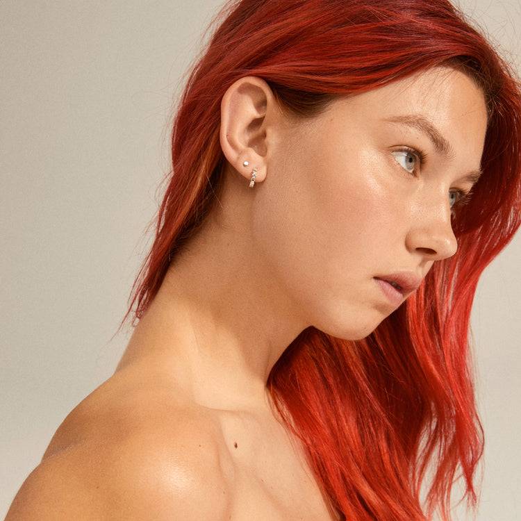 Pilgrim ANGELA Creolen Und Ohrstecker, 2-in-1-Set, Versilbert