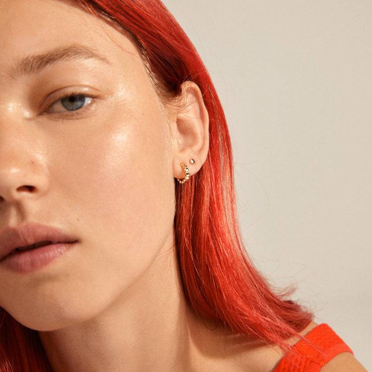 Pilgrim ANGELA Creolen Und Ohrstecker, 2-in-1-Set, Versilbert