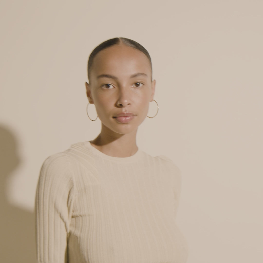 Pilgrim APRIL Recycelte Mittelgroße Creolen, Vergoldet