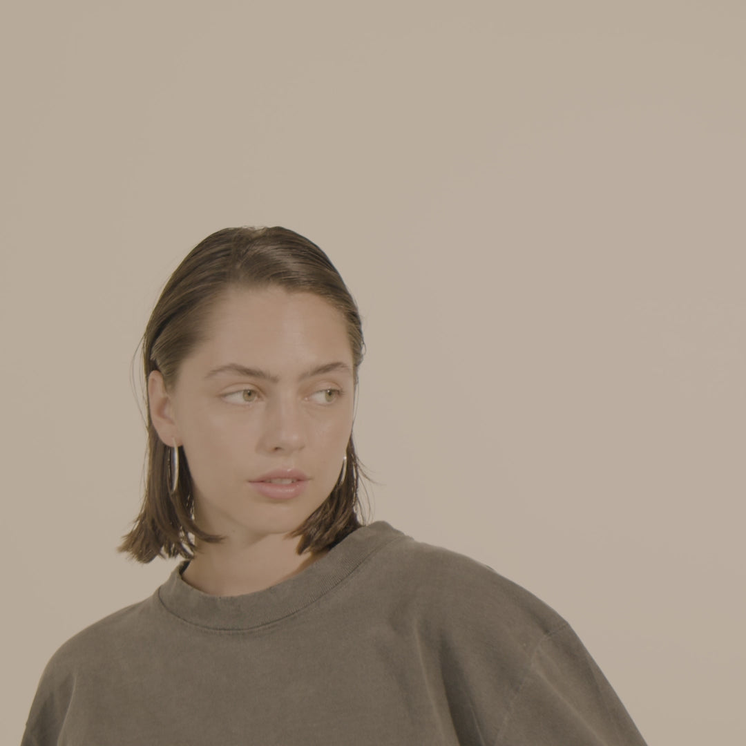 Pilgrim APRIL Recycelte Mittelgroße Creolen, Versilbert