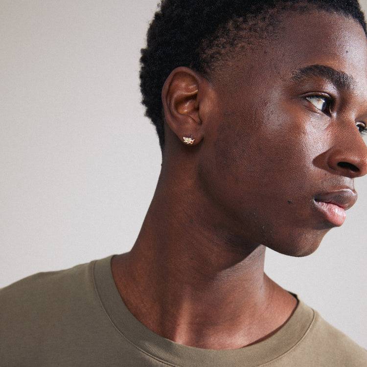 Pilgrim ARES Recycelter, Einzelner Ohrring Vergoldet