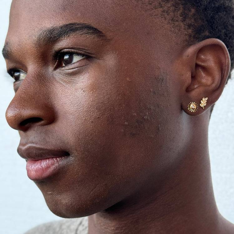 Pilgrim ARES Recycelter, Einzelner Ohrring Vergoldet