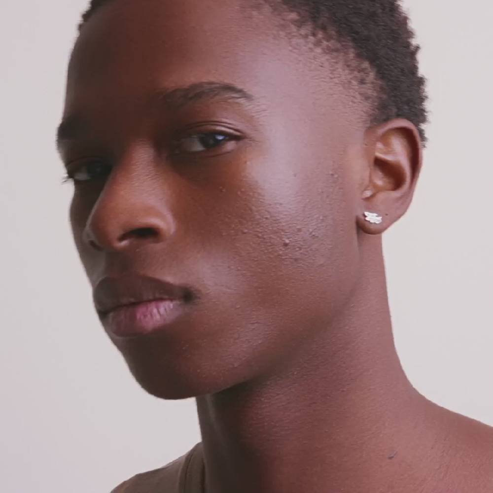 Pilgrim ARES Recycelter, Einzelner Ohrring Versilbert