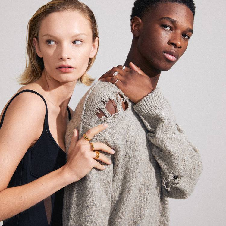 Pilgrim ASHER Recycelte Ringe 4-in-1-Set Versilbert