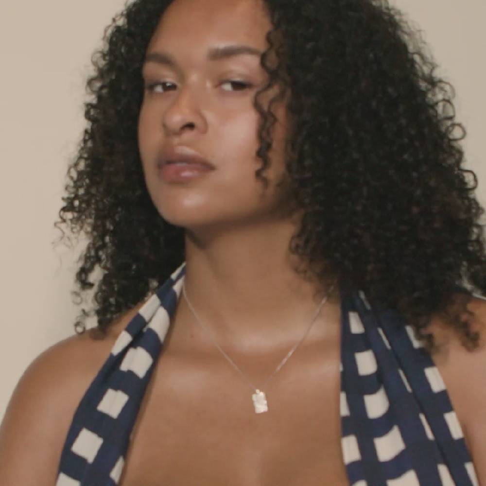 Pilgrim BE Halskette Mit Kristallanhänger, Versilbert