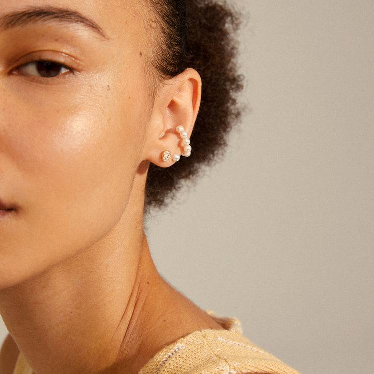 Pilgrim BEAT Ohrringe Und Cuff, 3-in-1-Set, Vergoldet