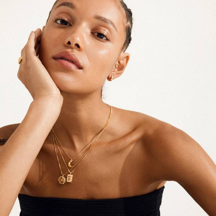 Pilgrim BRENDA Recycelte Halskette 2-in-1-Set Vergoldet