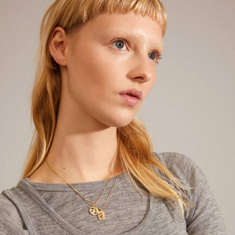 Pilgrim BRENDA Recycelte Halskette 2-in-1-Set Vergoldet