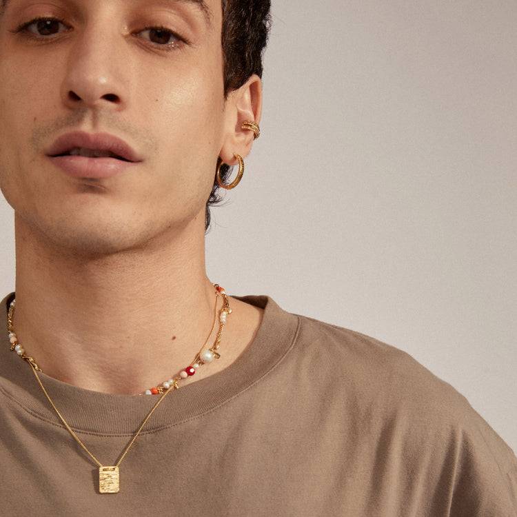 Pilgrim CARE Recycelte Halskette Mit Münzanhänger, Vergoldet