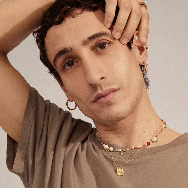 Pilgrim CARE Recycelte Halskette Mit Münzanhänger, Vergoldet