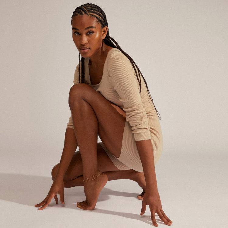 Pilgrim CARE Recyceltes Fußkettchen, 2-in-1, Vergoldet