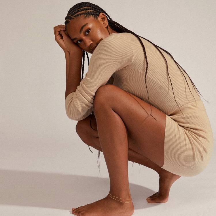 Pilgrim CARE Recyceltes Fußkettchen, 2-in-1, Vergoldet