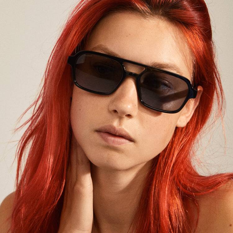 Pilgrim CASS Recycelte Sonnenbrille Im Retro-Stil Schwarz