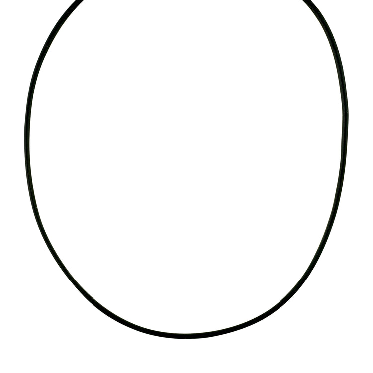 Pilgrim CHARM Lederband-Halskette, schwarz/vergoldet