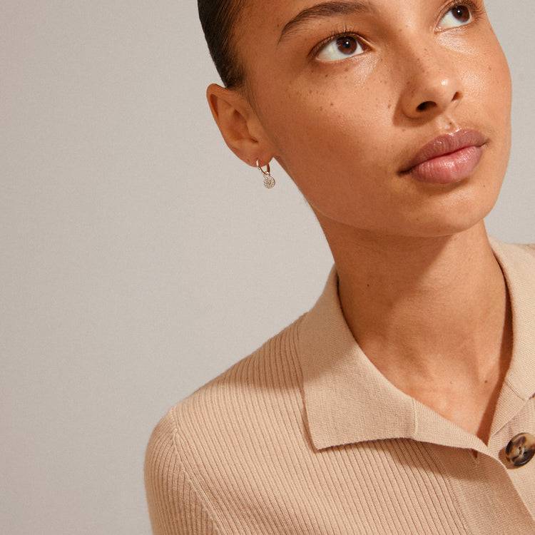 Pilgrim CHAYENNE Recycelte Kristall-Creolen Versilbert