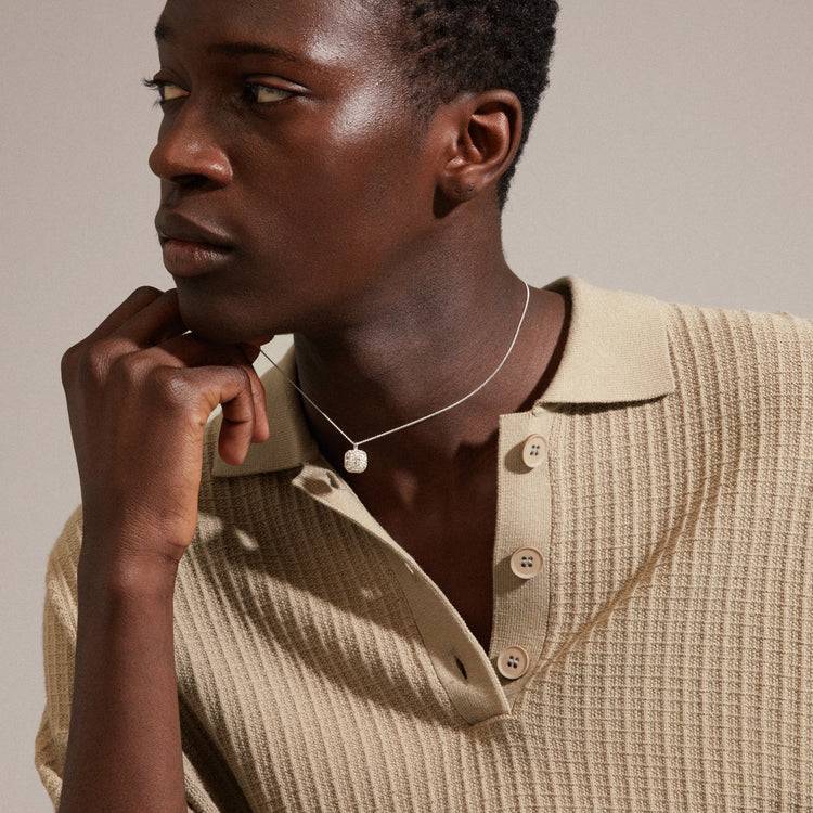 Pilgrim CINDY Recycelte Kristall-Halskette Versilbert