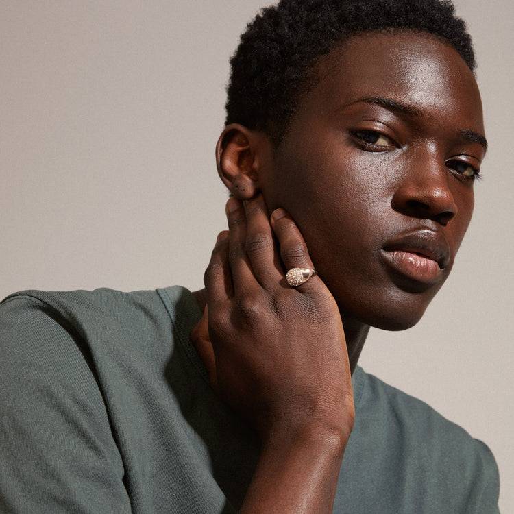 Pilgrim CINDY Recycelter Kristallring Rosévergoldet