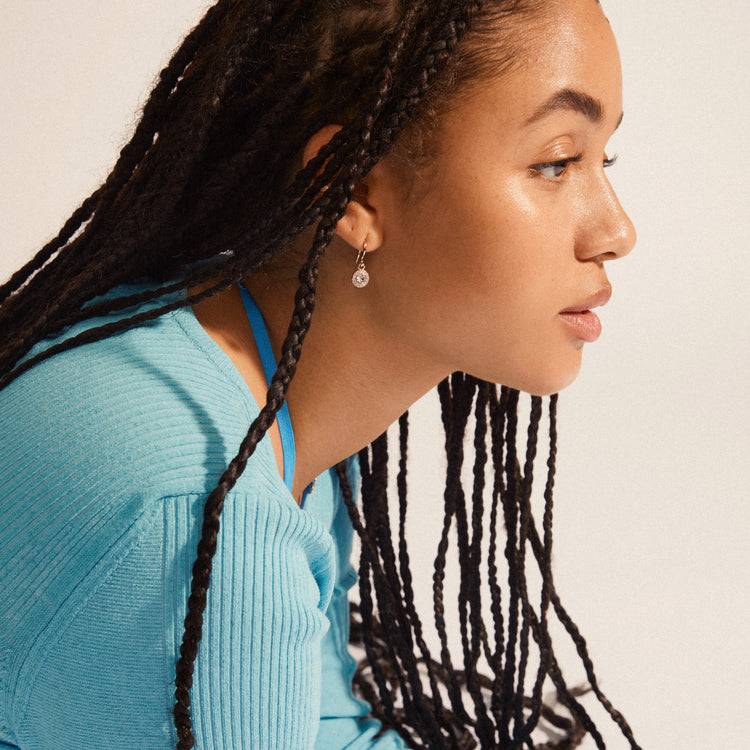 Pilgrim CLEMENTINE Recycelte Kristallohrringe, Rosévergoldet