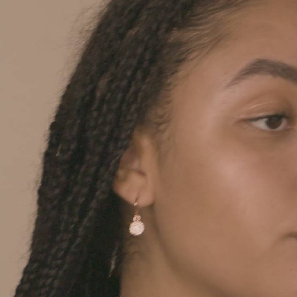 Pilgrim CLEMENTINE Recycelte Kristallohrringe, Rosévergoldet